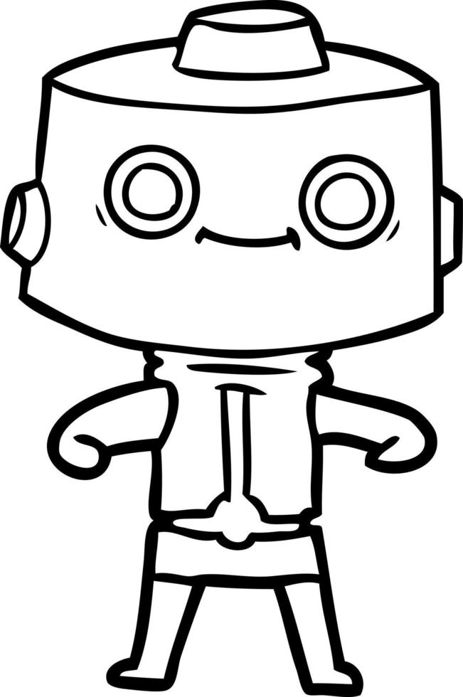 personaje de robot de dibujos animados vector