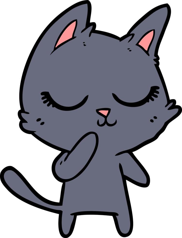 Vector cat character in cartoon style