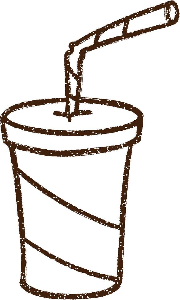 Soda Charcoal Drawing vector