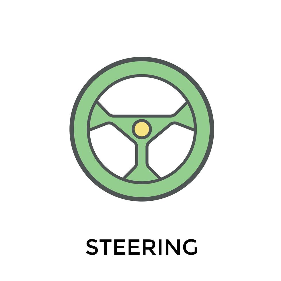 Trendy Steering Concepts vector