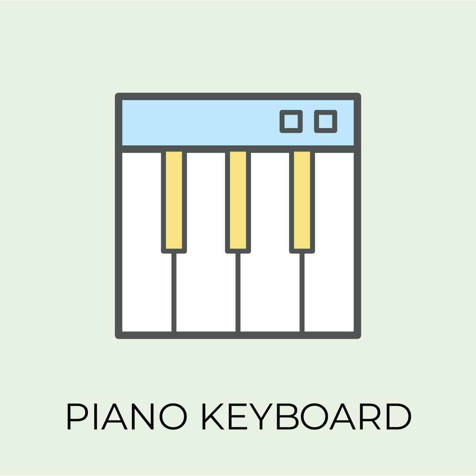 conceptos de piano de moda vector