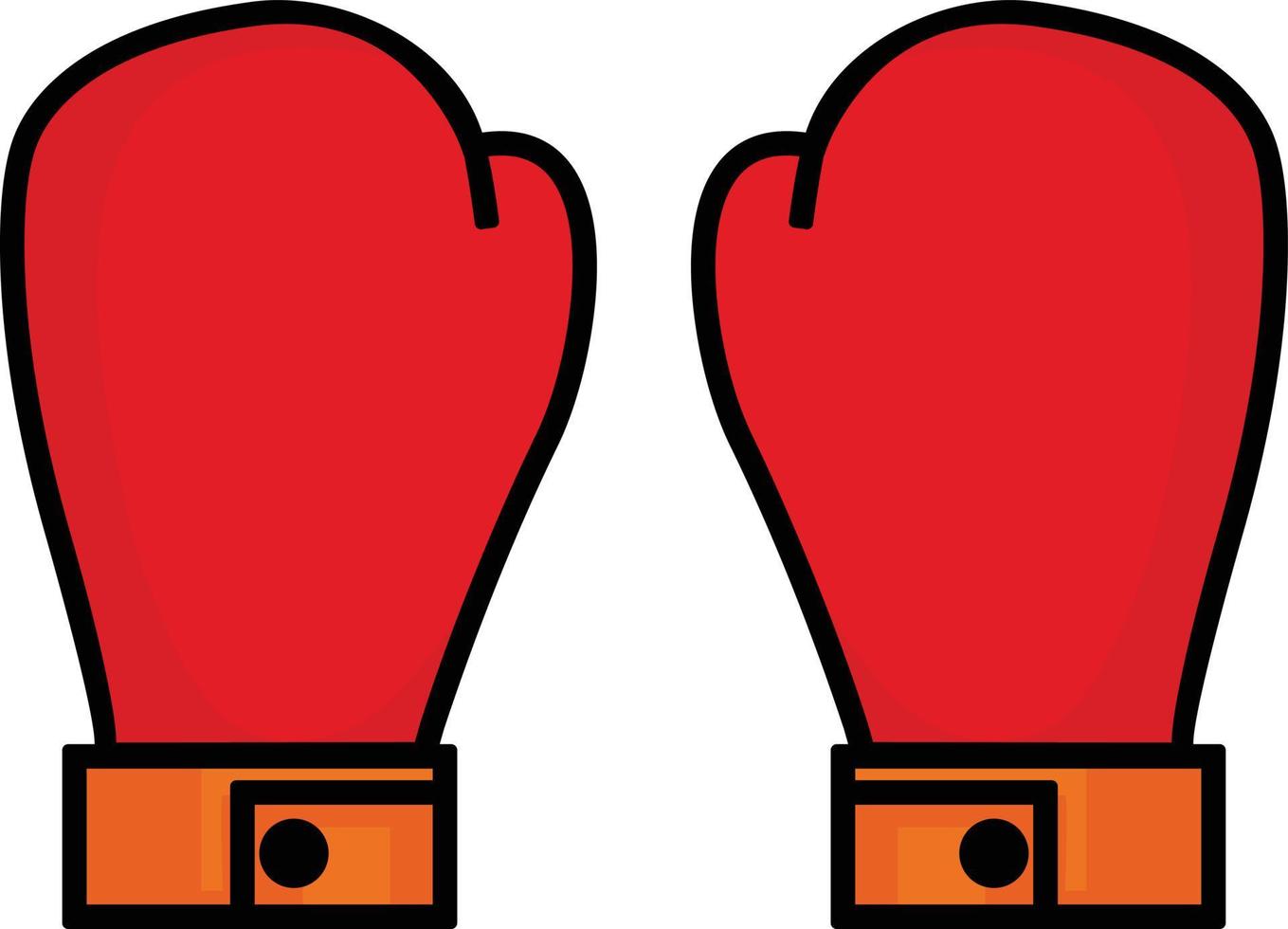 boxeo guante deporte icono vector ilustración