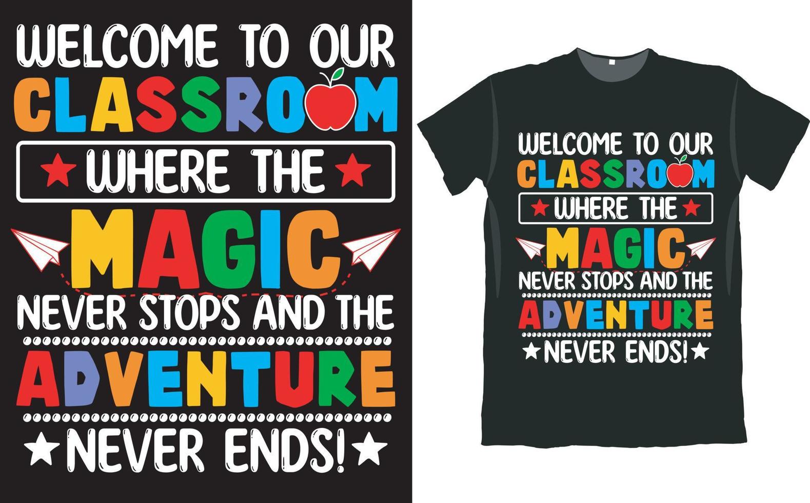 Back to School Kids Boys and Girls T Shirt Design vector