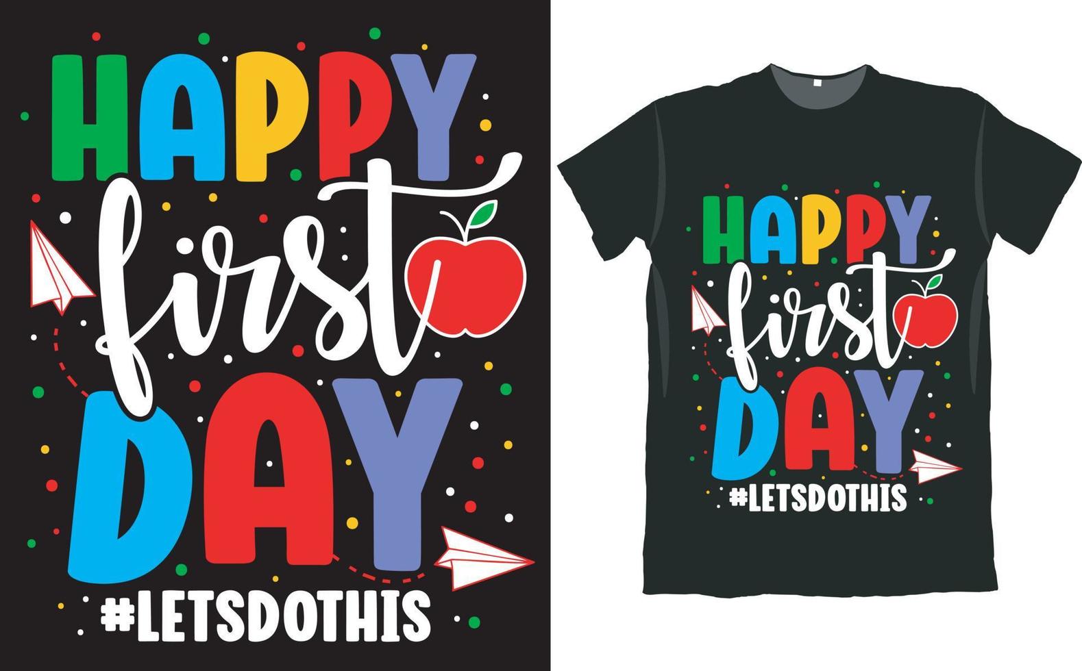 Back to School Kids Boys and Girls T Shirt Design vector