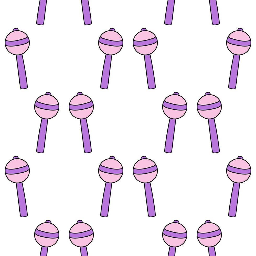 Y2K 90s seamless pattern vector background