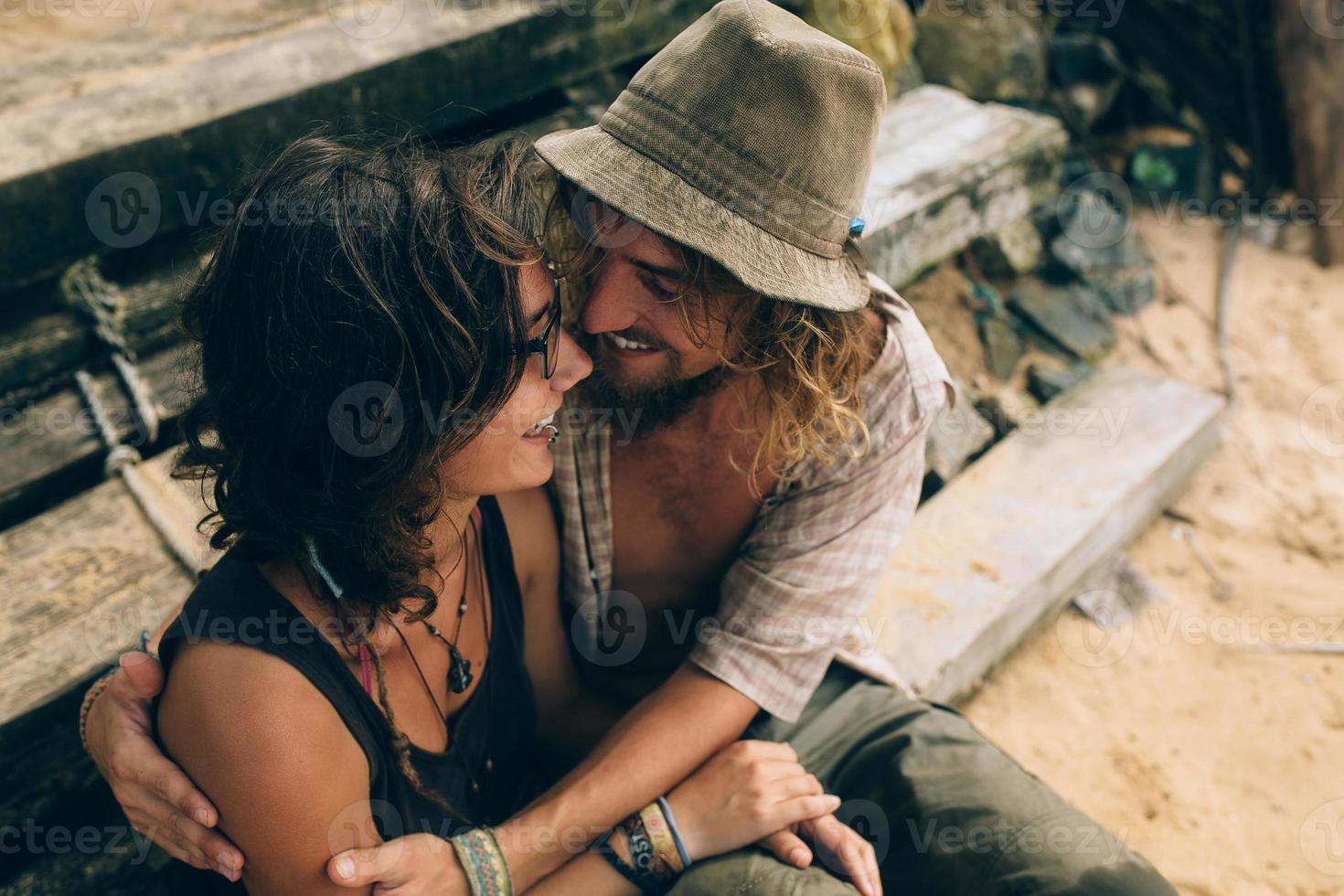 Couple outdoor portrait photo