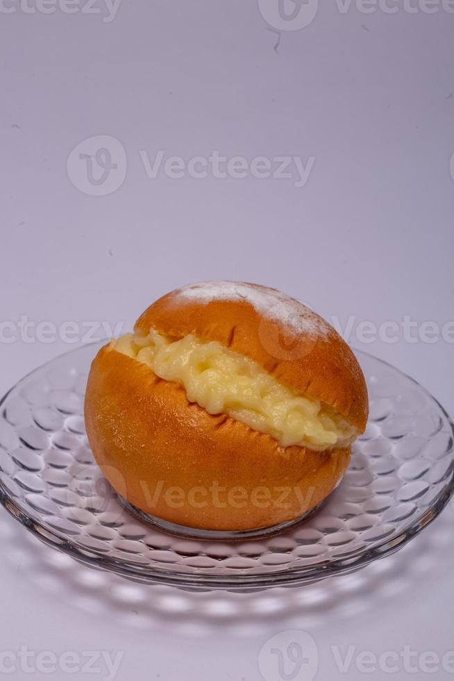 donut with cream photo