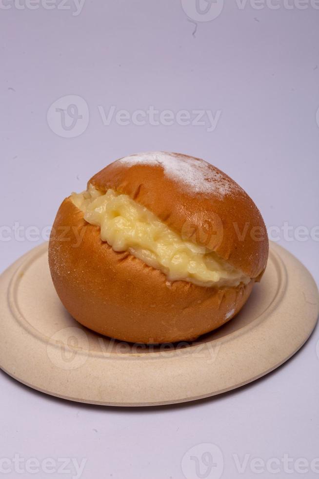 donut with cream photo