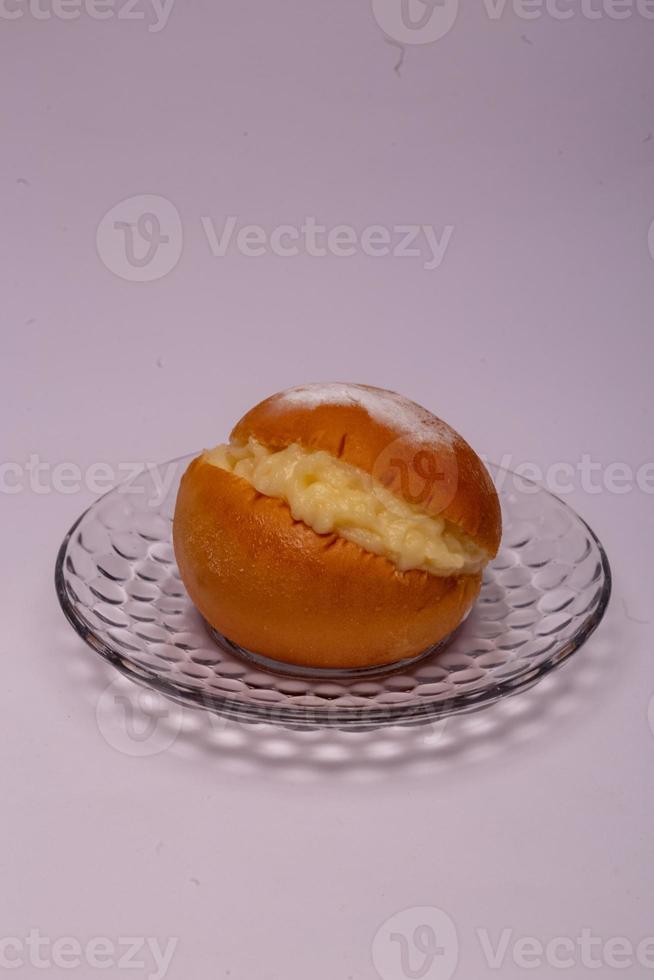 donut with cream photo