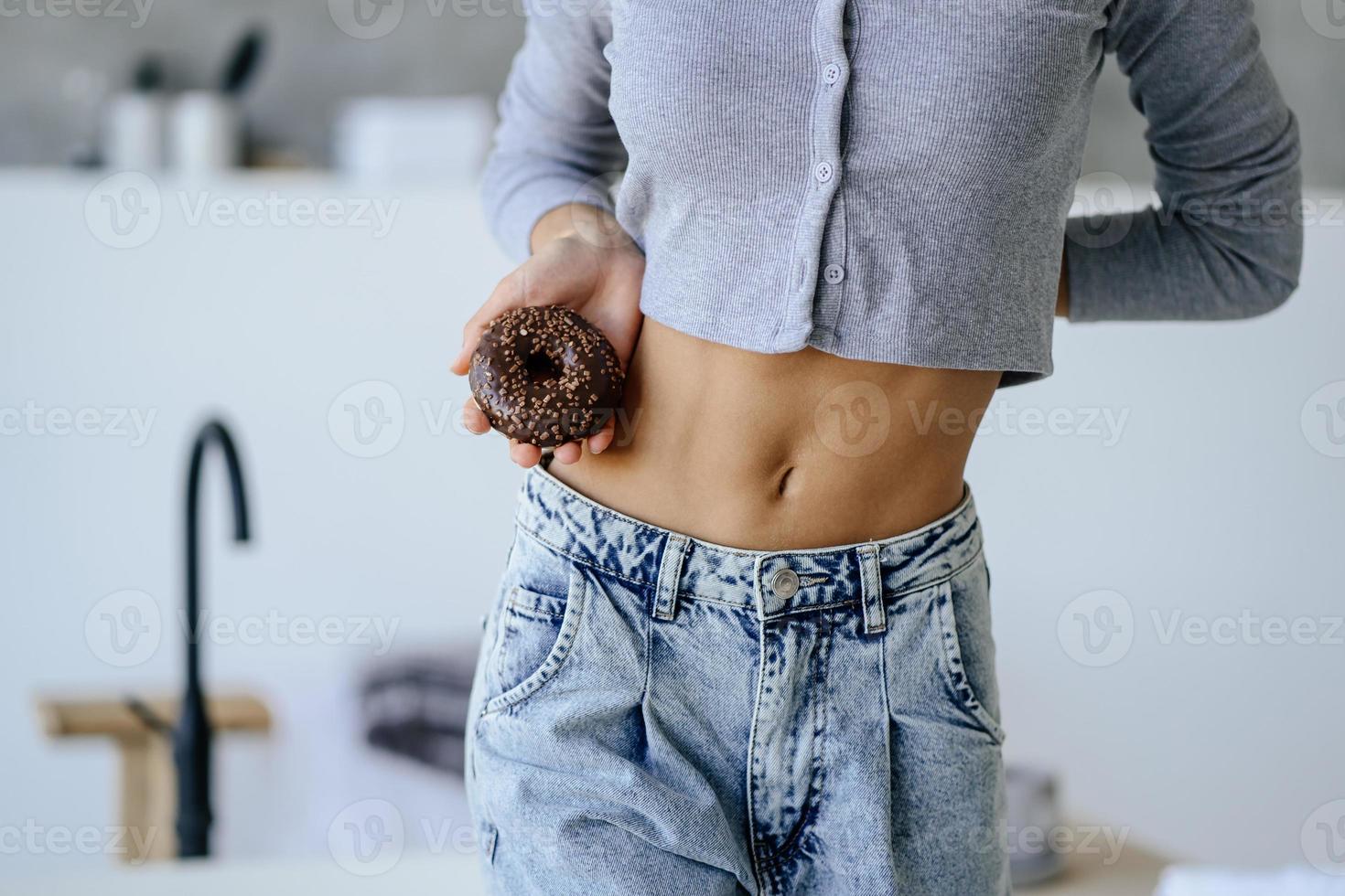 Woman stomach view photo