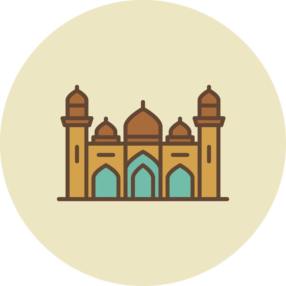 Mosque Filled Retro vector