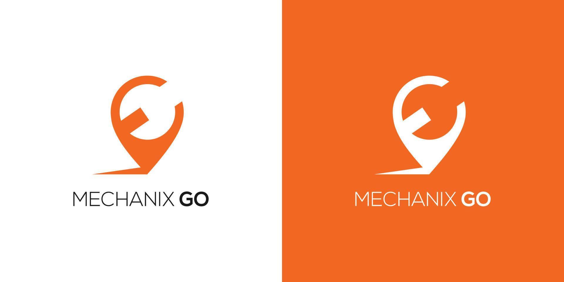 Modern and professional mechanic go logo design 1 vector