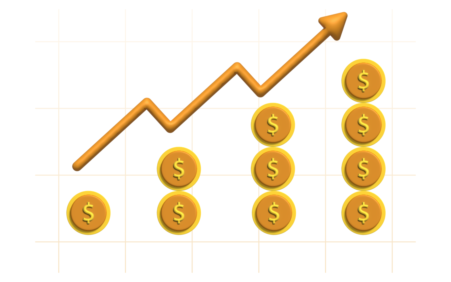 3d ilustração do moeda, dinheiro moeda e ouro moeda. png