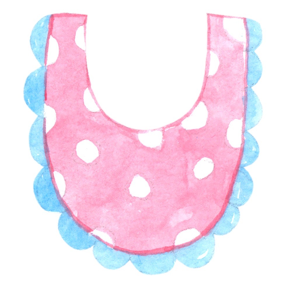 aquarelle élément bébé fille png