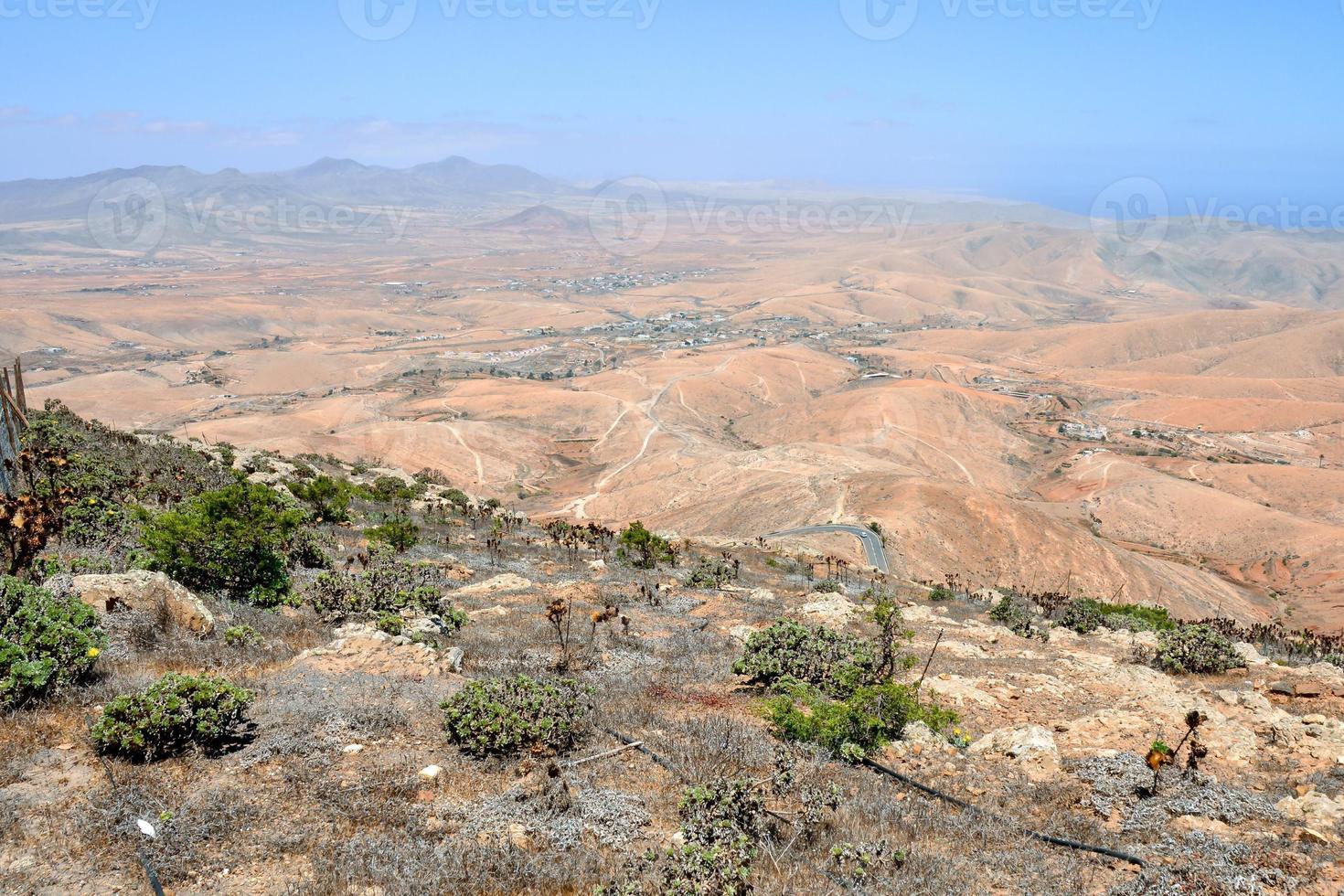 Scenic desert landscape view photo