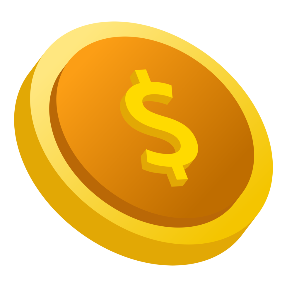 Coin, money coin and gold coin. png