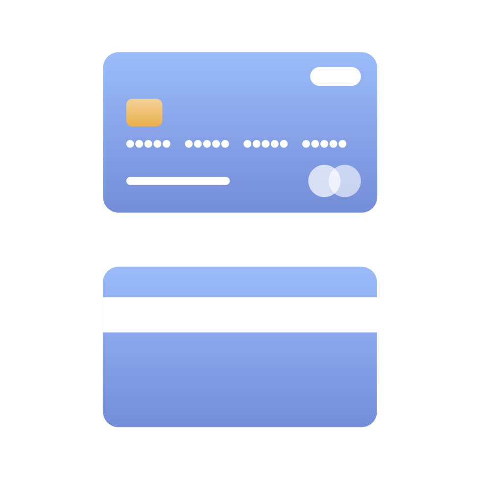 Credit card, credit money and shopping card or business card. png