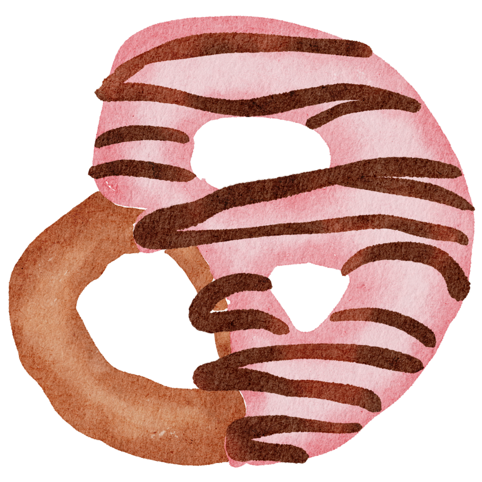 Dessert watercolor cartoon cute png