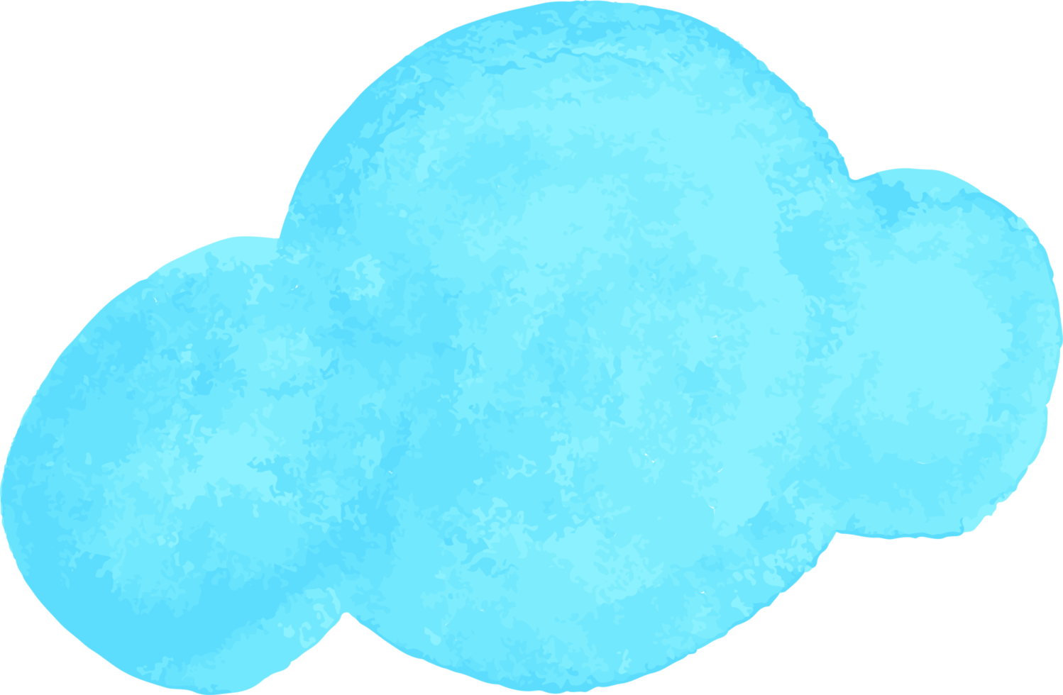 pintura de mano de acuarela de nube png