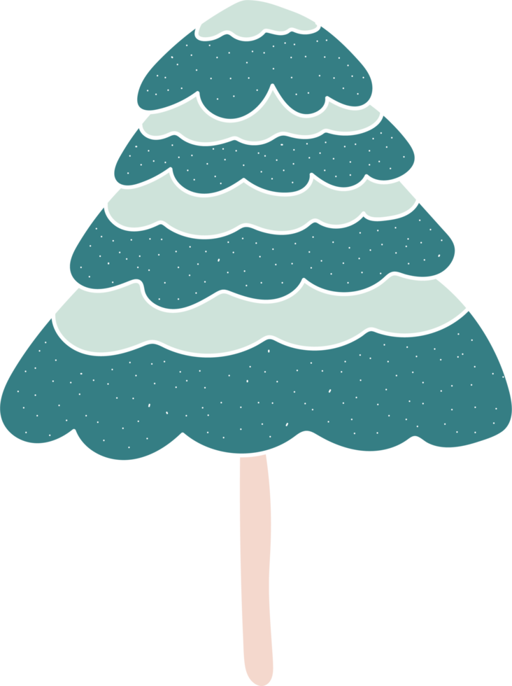 christmas tree cartoon doodle png