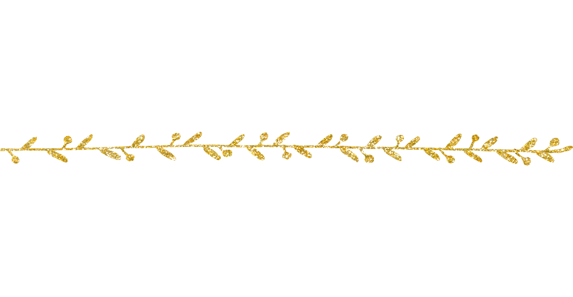 gold gliter flower and leaf png