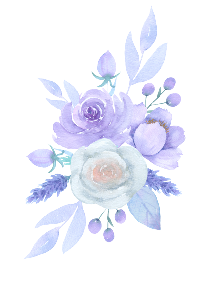 Flower Bouquet watercolor wedding flower png