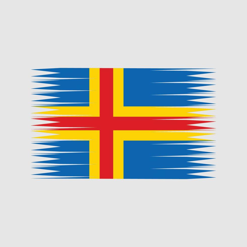 Aland Islands Flag Vector. National Flag vector