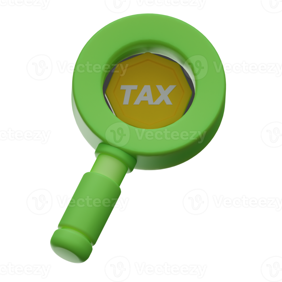 3D Tax search illustration png