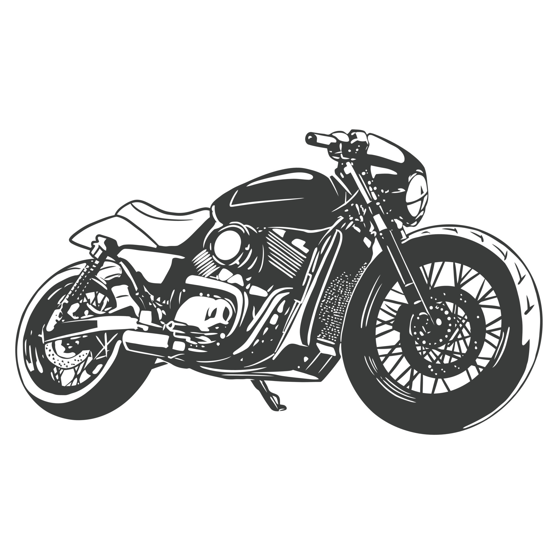 Custom Bobber Motorcycle 19858051 Vector Art at Vecteezy