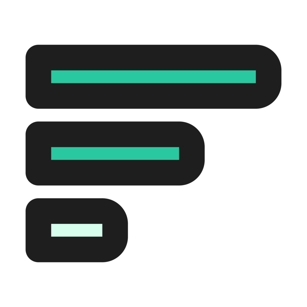 Bar flat color outline icon png