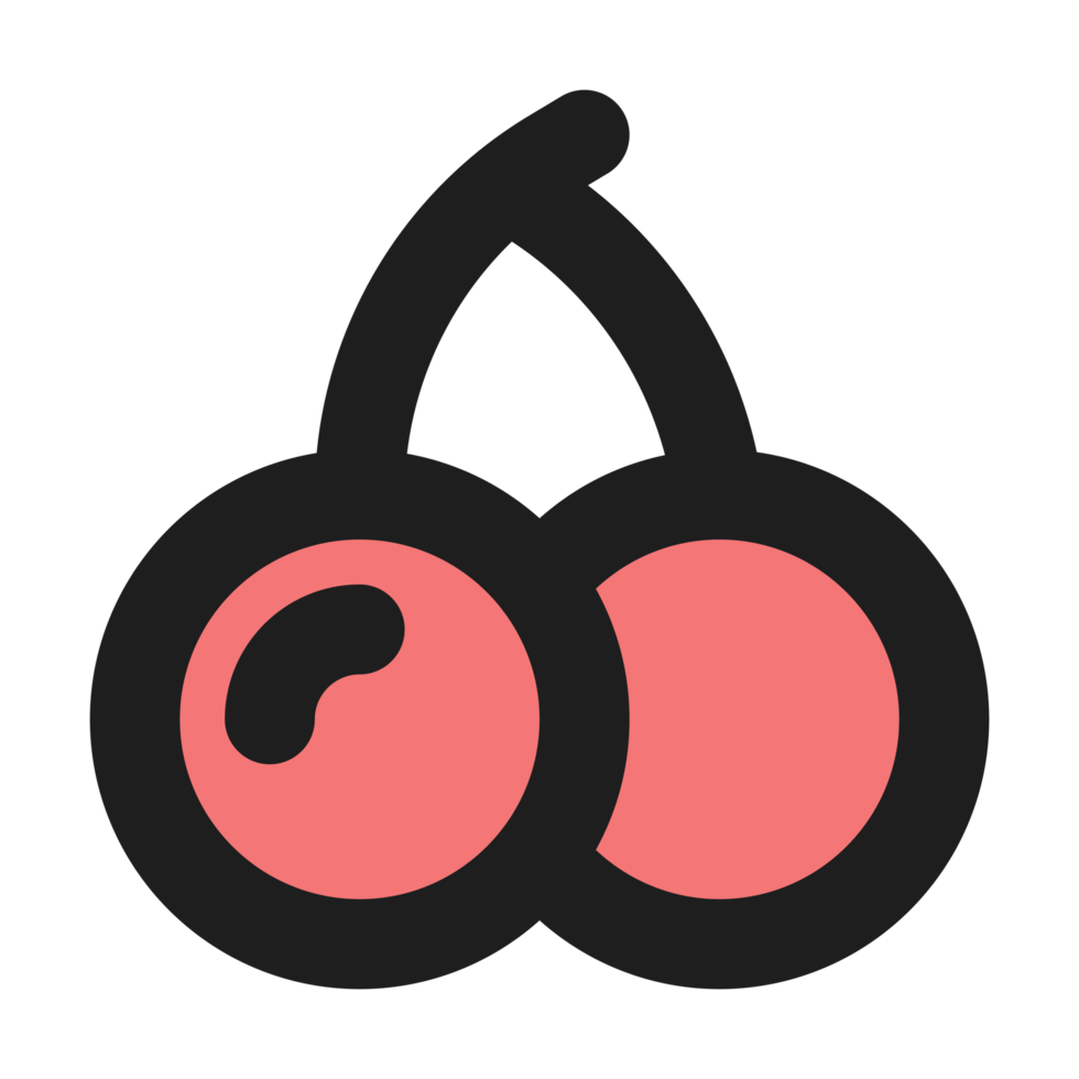 Kirschen eben Farbe Gliederung Symbol 19858378 PNG