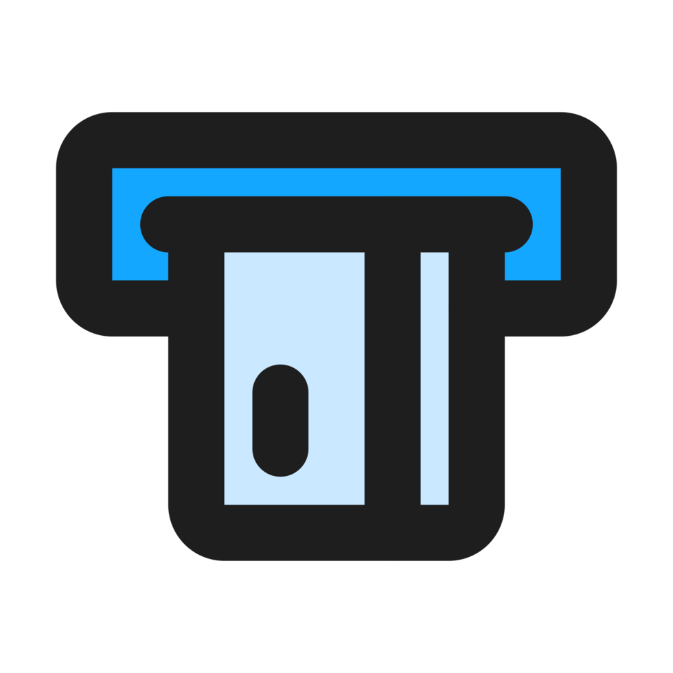 Card flat color outline icon png