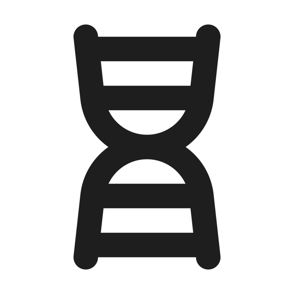 Dna flat color outline icon png