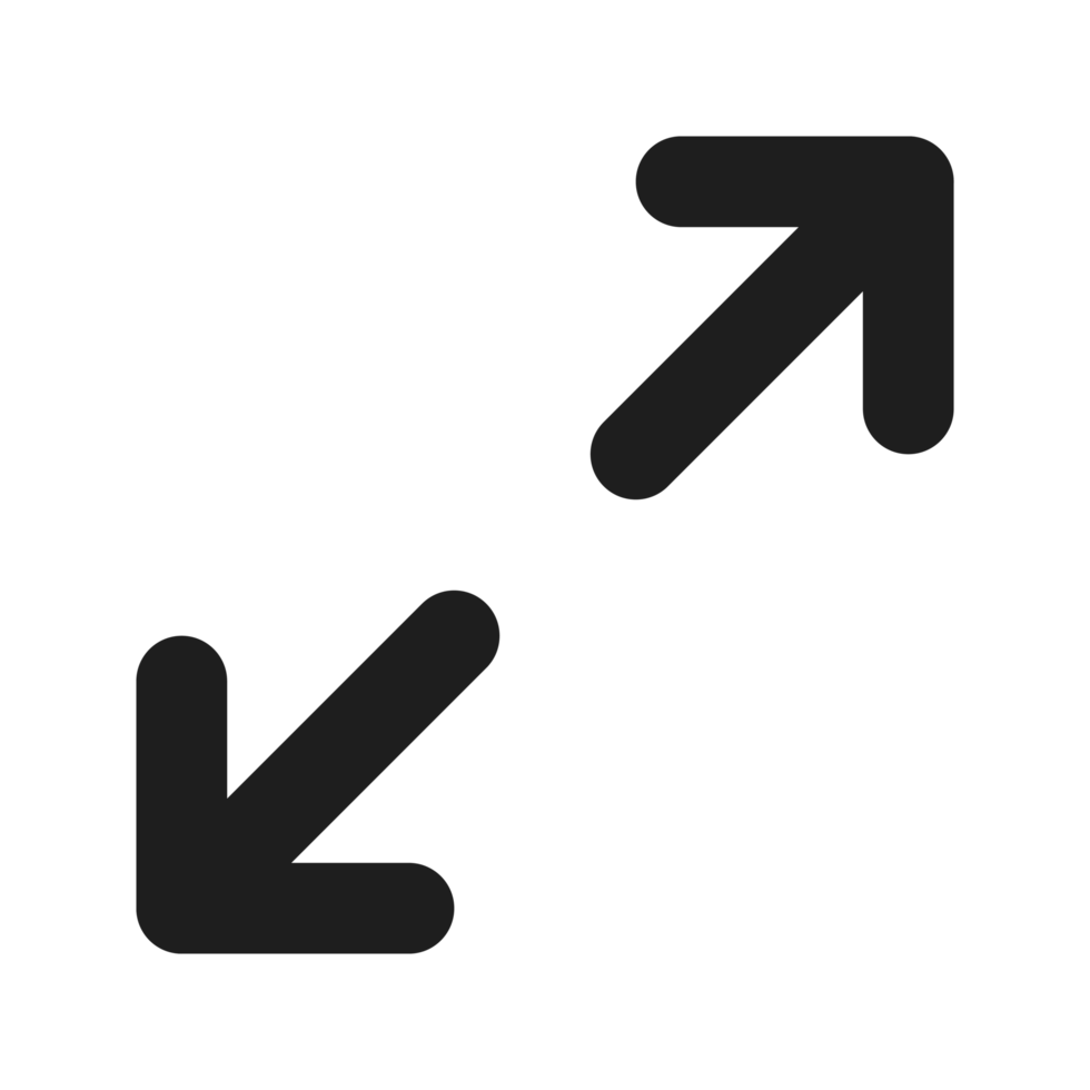 pictogram voor platte kleuromtrek uitbreiden png