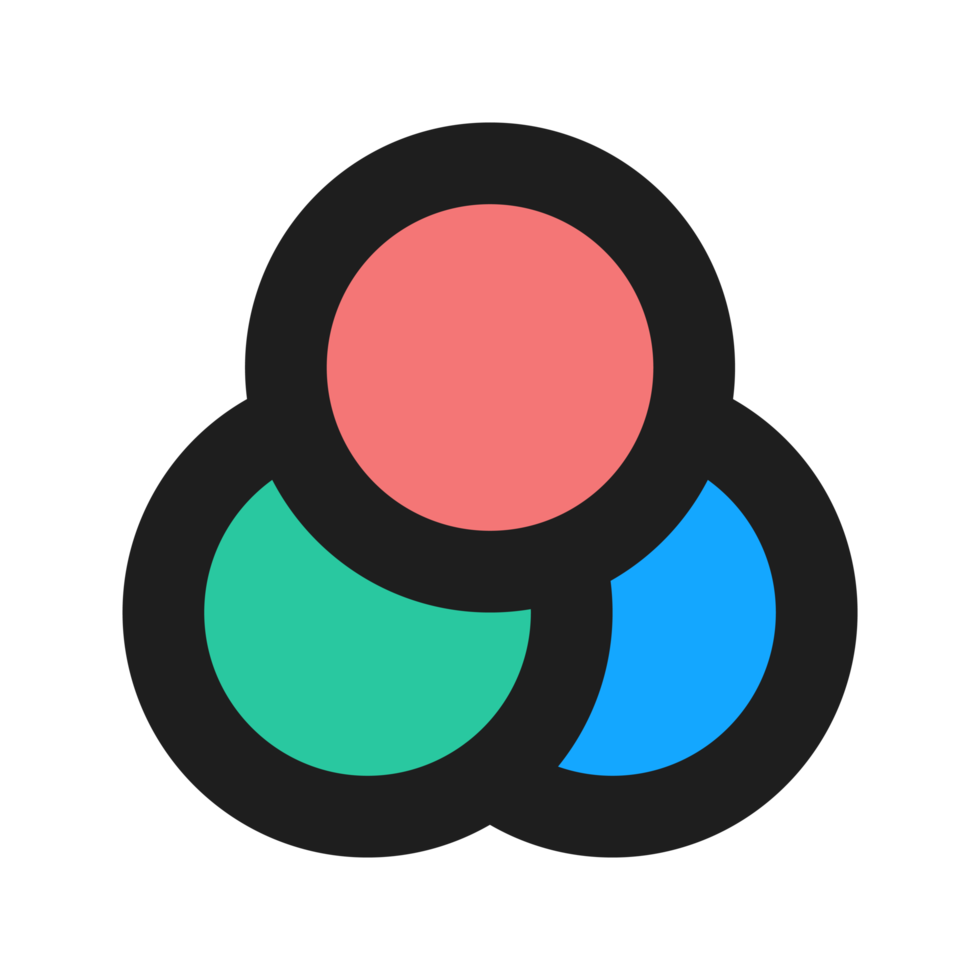 Filters flat color outline icon png
