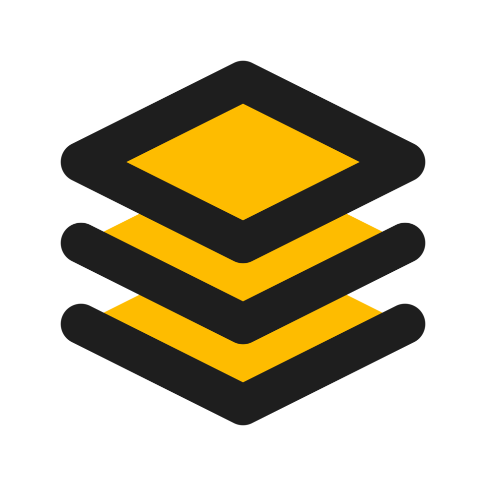Layer flat color outline icon png
