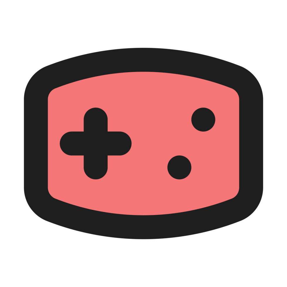 Joystick flat color outline icon png