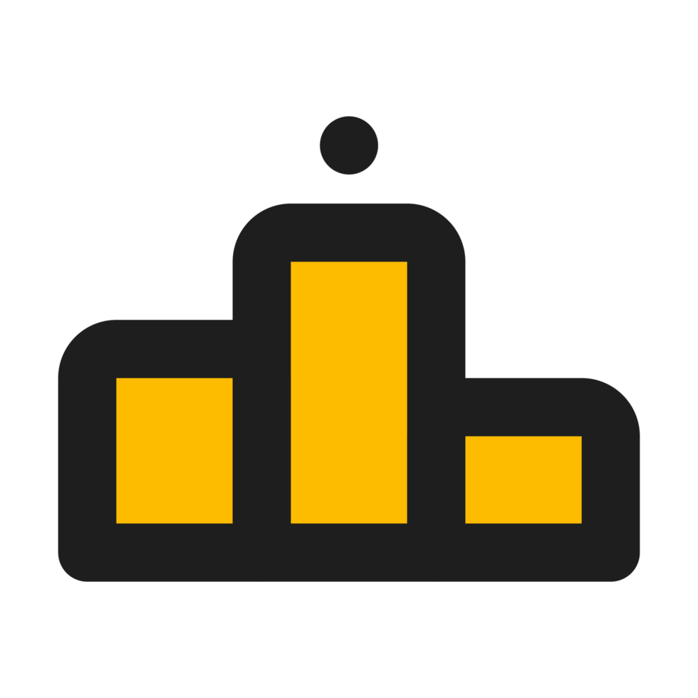 Hierarchy flat color outline icon png