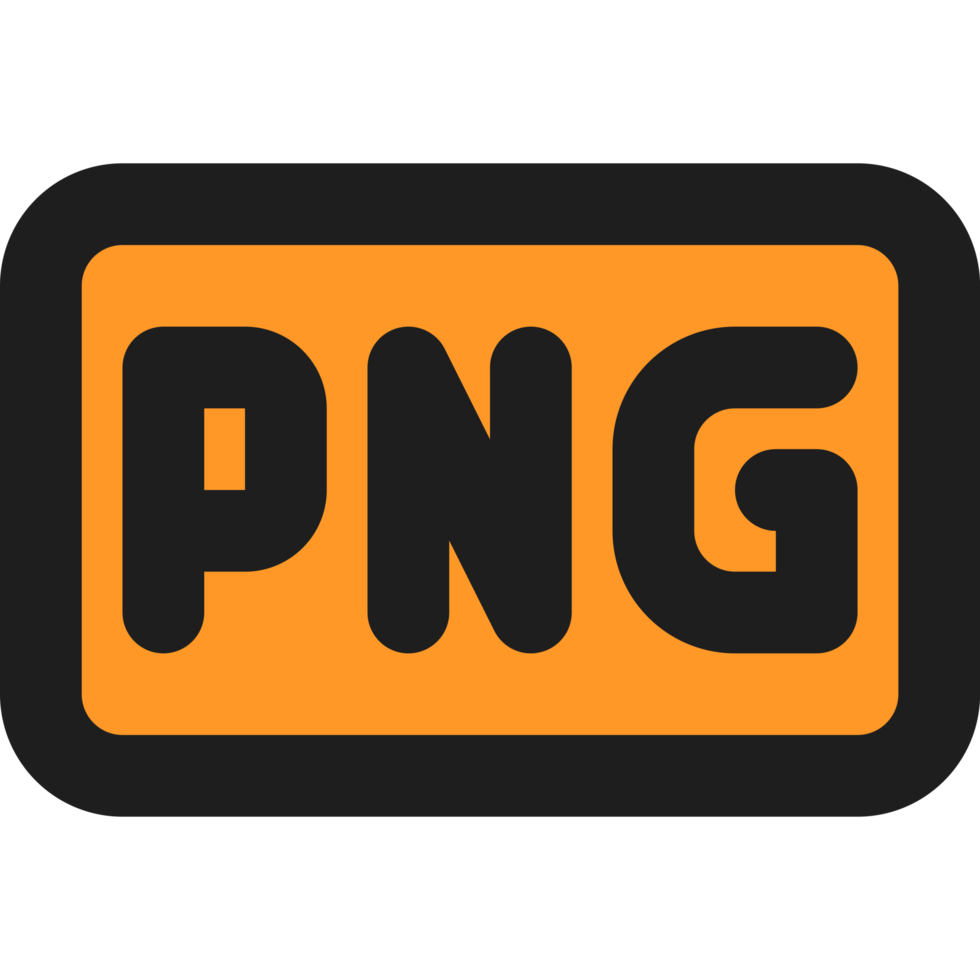 png plano color contorno icono