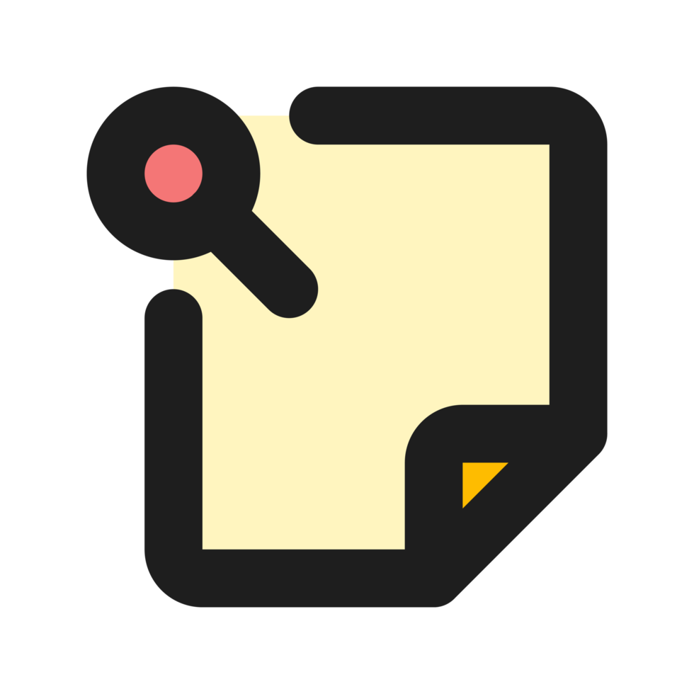 Note flat color outline icon png