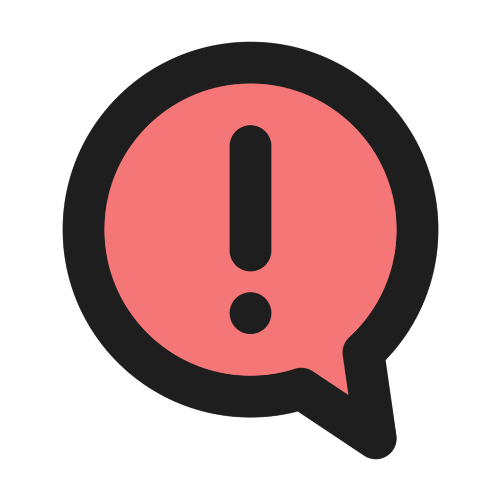 Notification flat color outline icon png