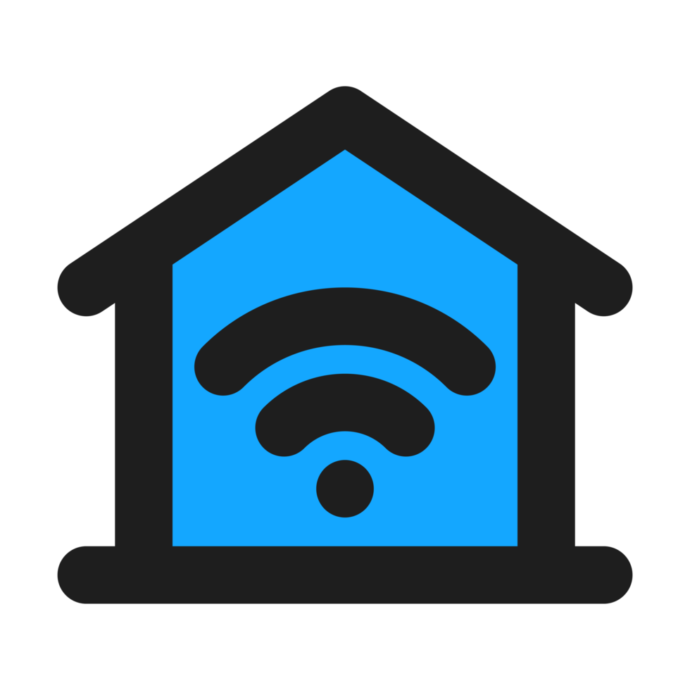 Smarthome flat color outline icon png