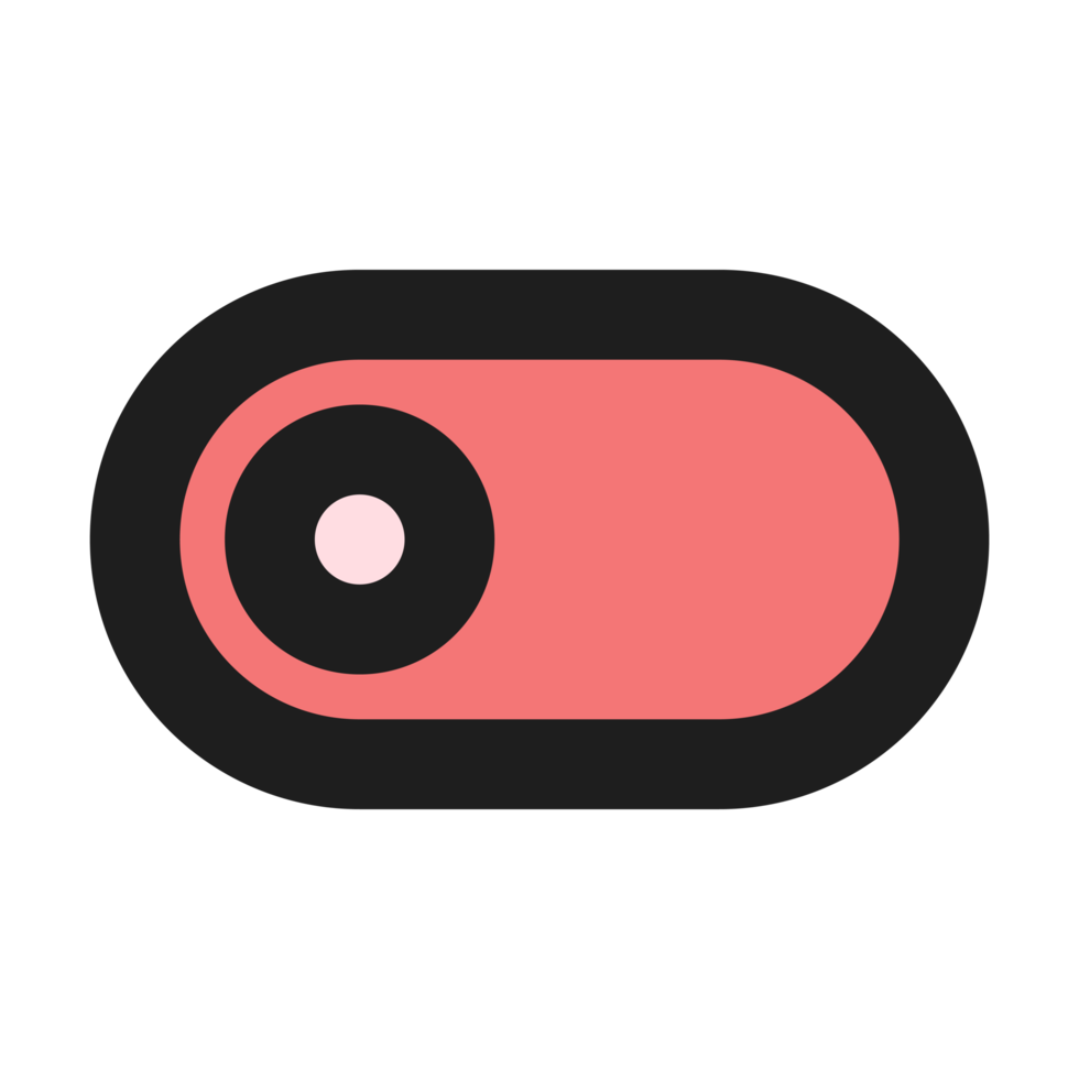Toggle flat color outline icon png