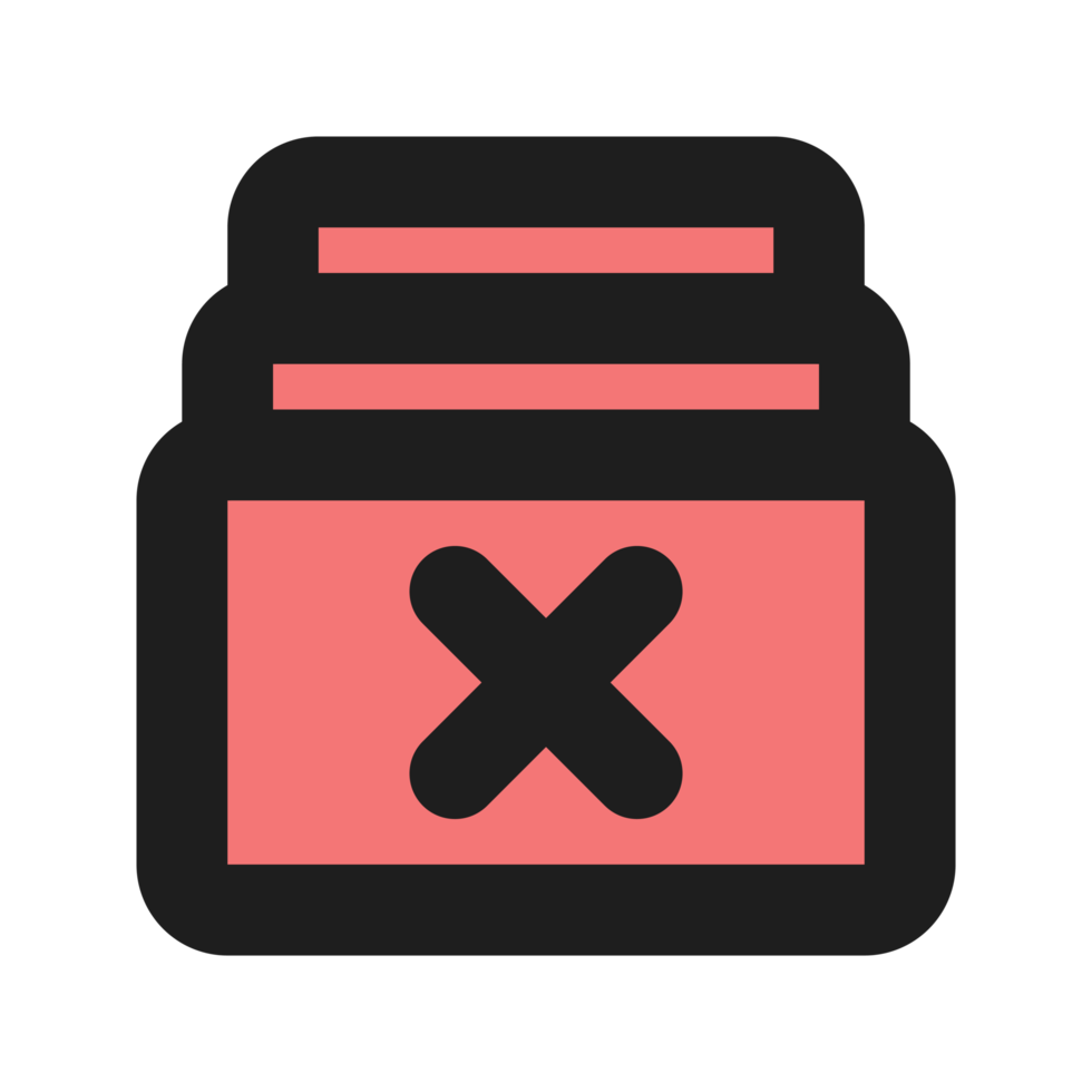 Unsubscribe flat color outline icon png