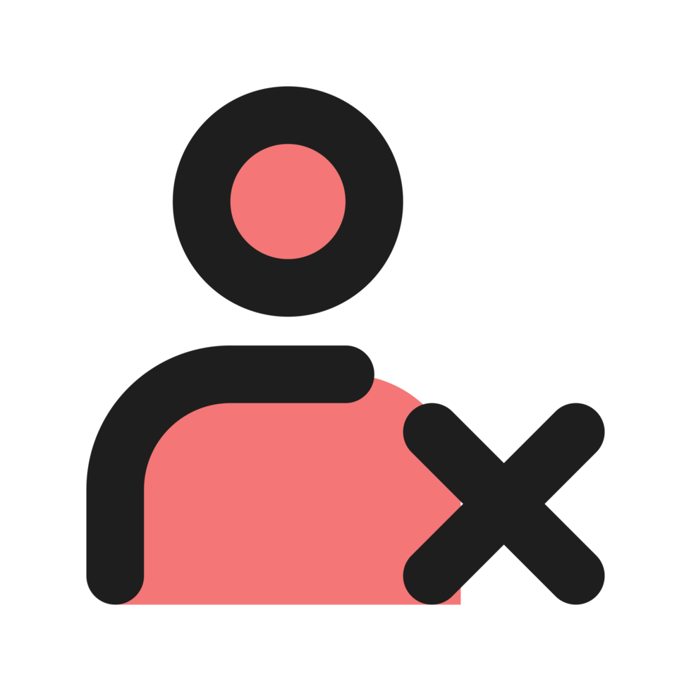 icono de contorno de color plano de usuario png