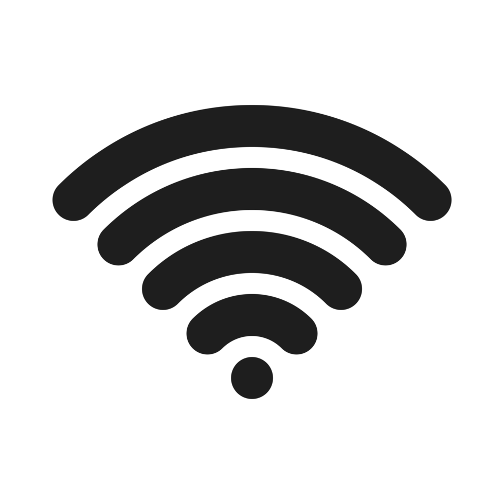 Wifi plat Couleur contour icône png