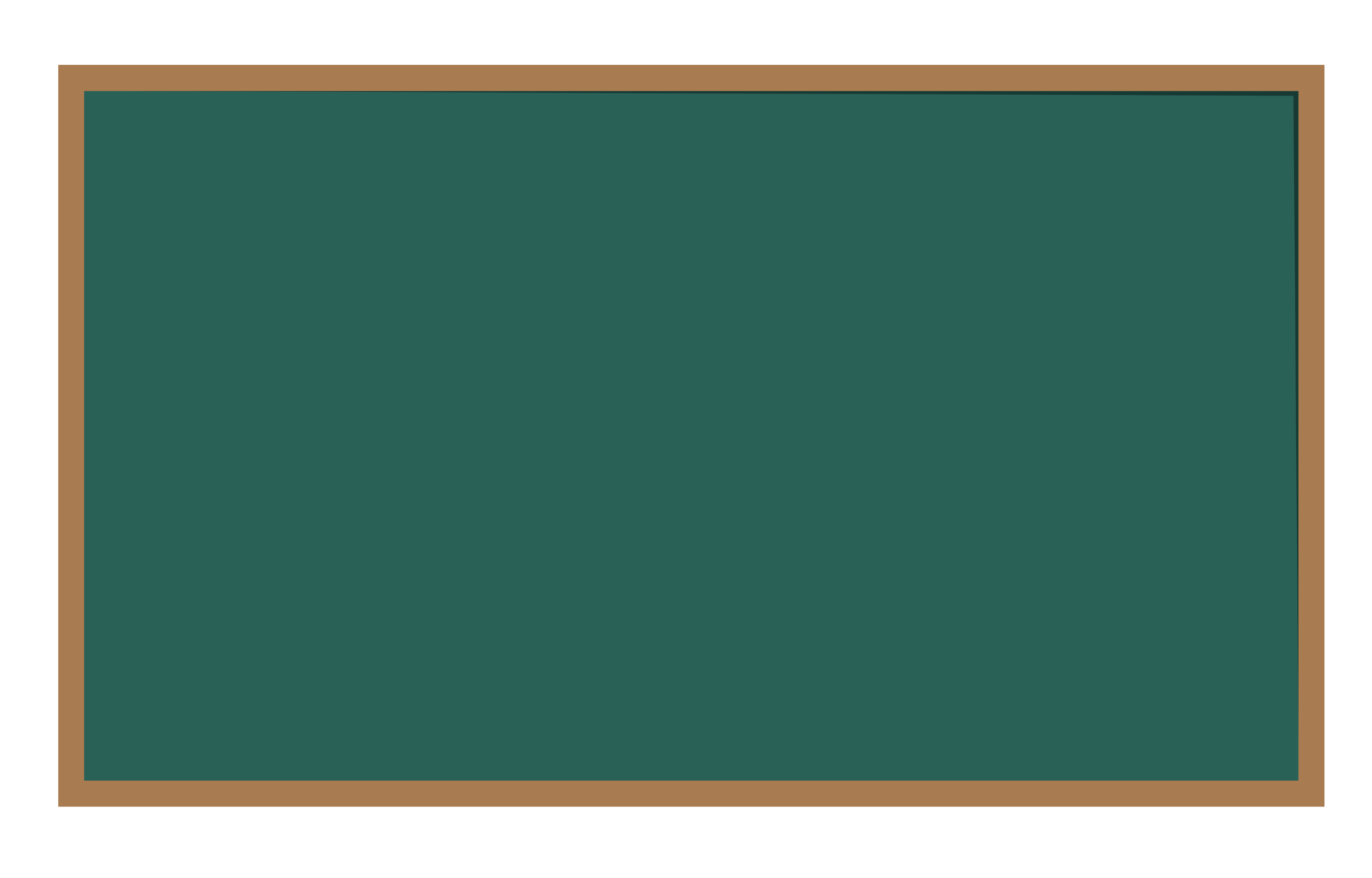 Green School Board PNG Clipart With Transparent Background for