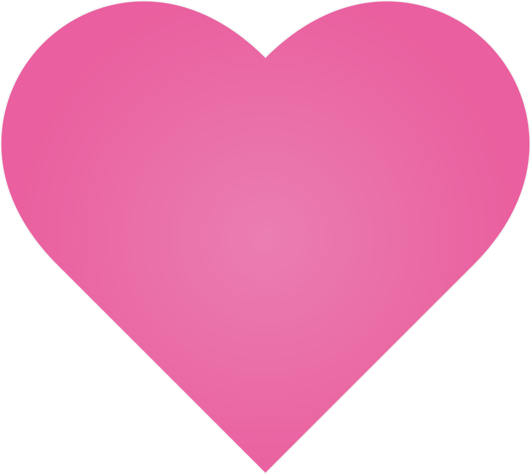 Heart PNG Clipart With Transparent Background for decoration of art file.