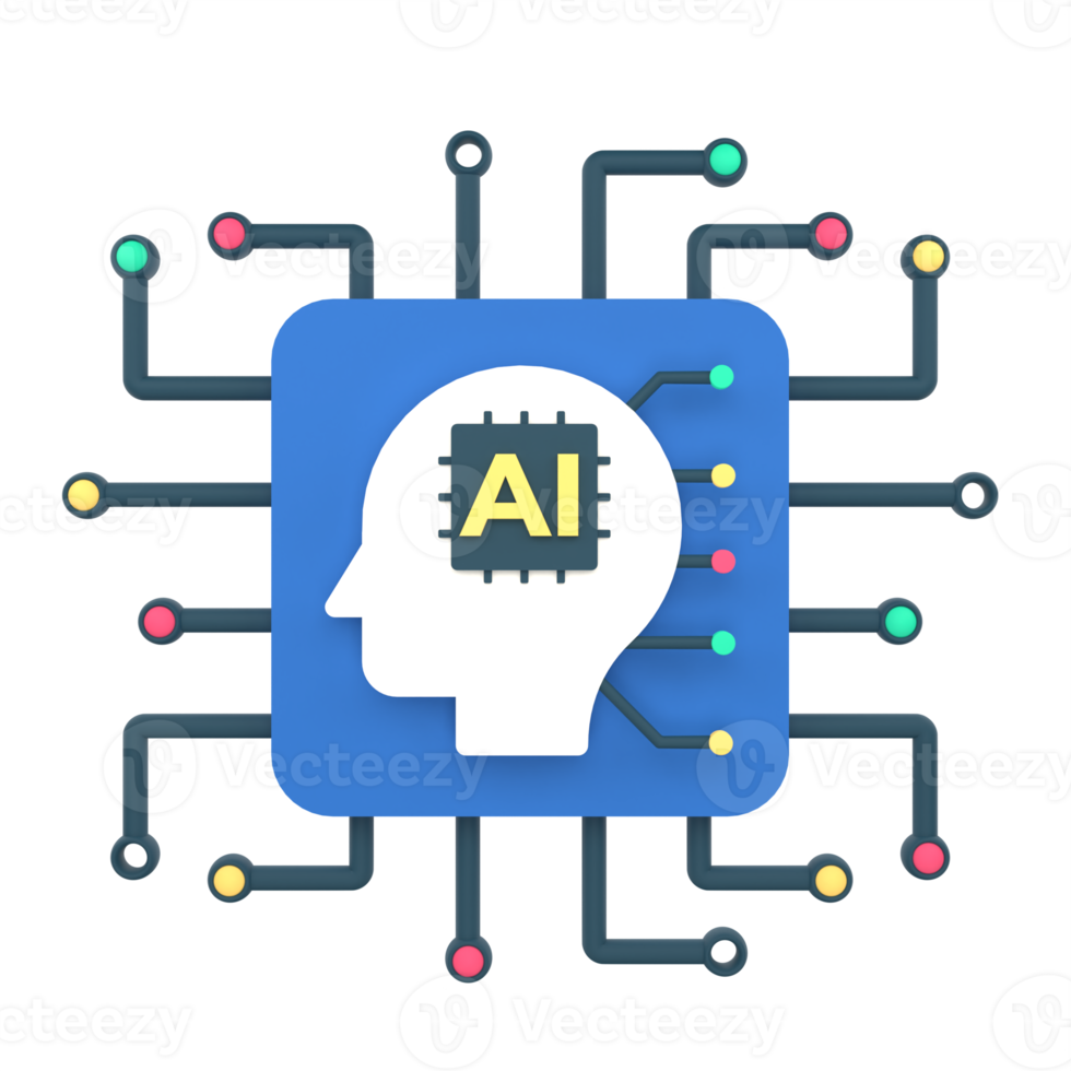 artificiell intelligens modern datoranvändning begrepp png