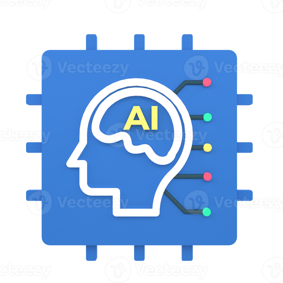 Artificial intelligence modern computing concept png